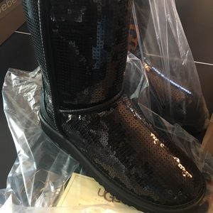 Ugg Boots, black sequin